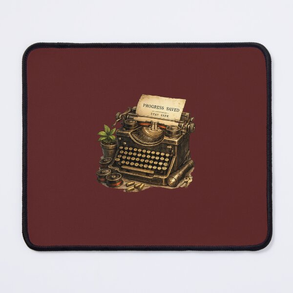 Item preview, Progress Saved – Vintage Survival Horror Typewriter designed and sold by JapanMood.