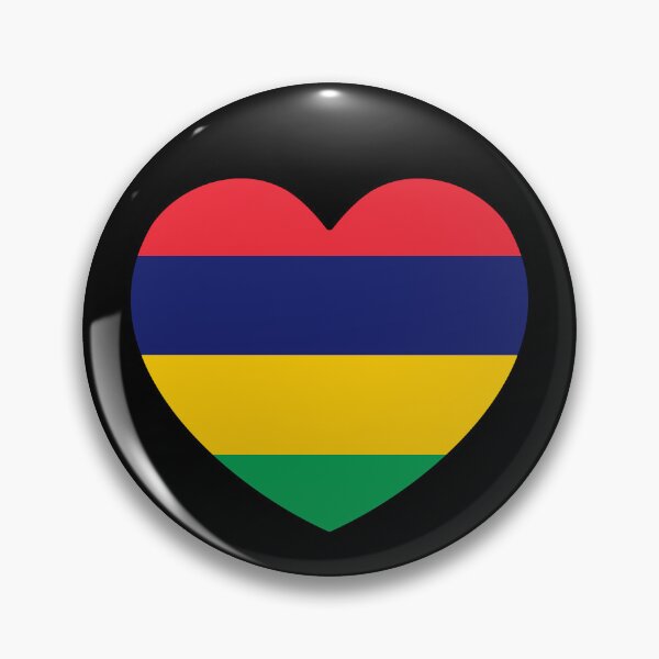 Item preview, Mauritius Flag Heart MU designed and sold by shitpostee.