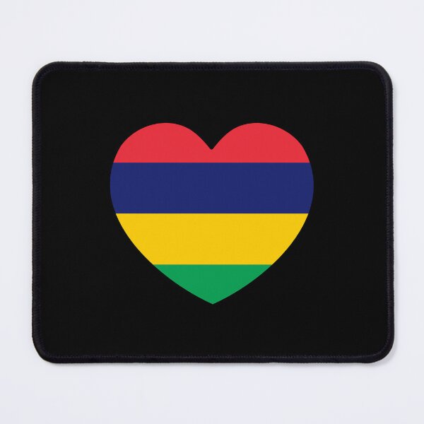 Item preview, Mauritius Flag Heart MU designed and sold by shitpostee.