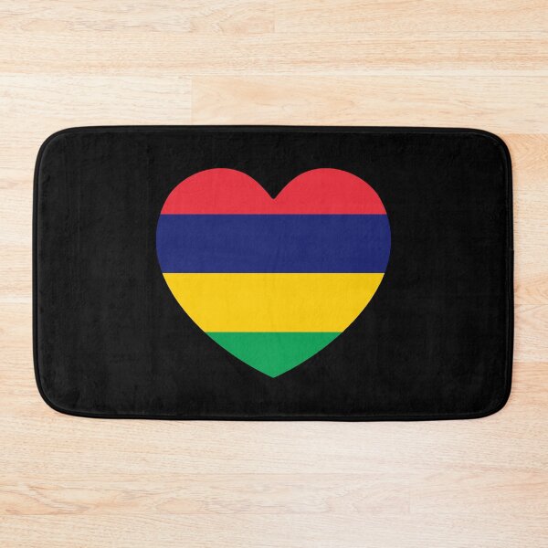Item preview, Mauritius Flag Heart MU designed and sold by shitpostee.