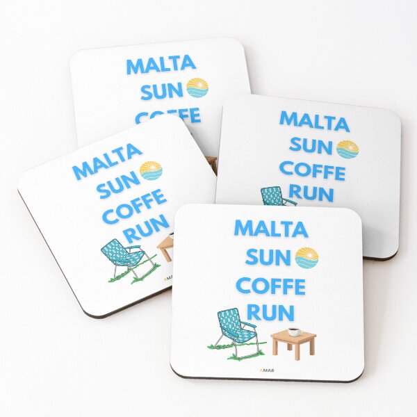 Item preview, Malta Sun Coffee Run | Malta Coffee Lover Gift designed and sold by amarprints.
