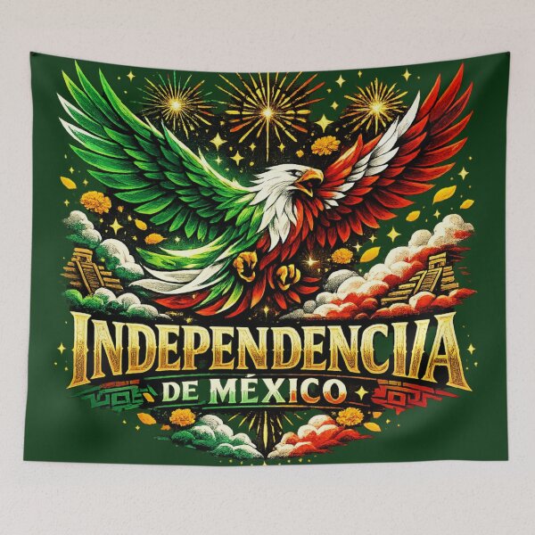 Item preview, Independencia De Mexico Eagle Fireworks Mexican Independence Day Art designed and sold by irfanshikh.