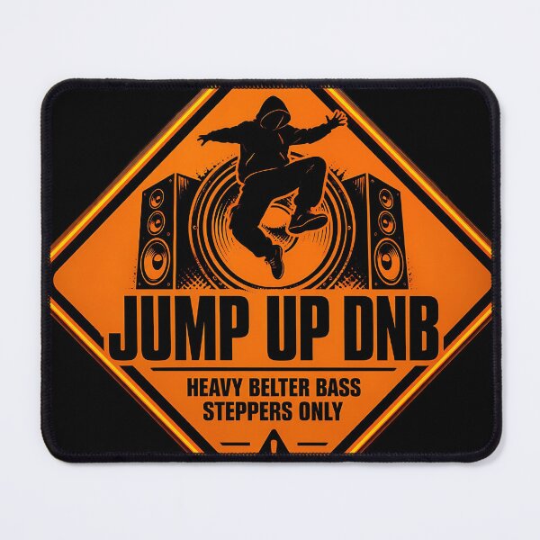 Item preview, Jump Up DNB Heavy Bass Warning Sign designed and sold by ZenRave Designs.