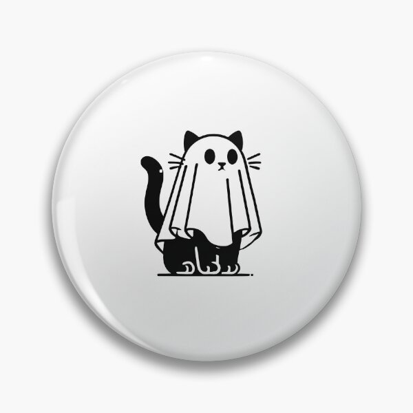 Item preview, Cute Black Cat Wearing Ghost Sheet Costume for Halloween Illustration designed and sold by ahmaid.