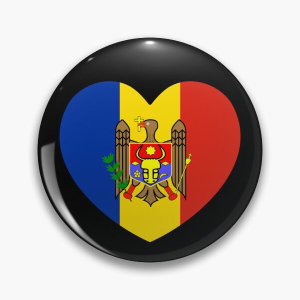 Item preview, Moldova Flag Heart MD designed and sold by shitpostee.
