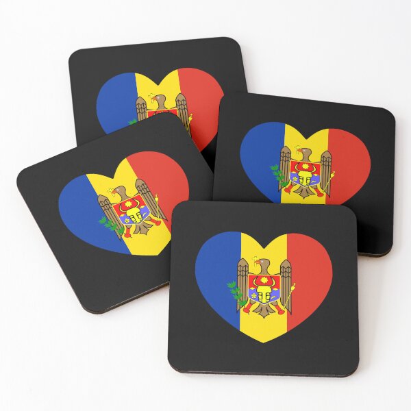 Item preview, Moldova Flag Heart MD designed and sold by shitpostee.