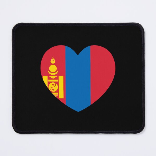 Item preview, Mongolia Flag Heart MN designed and sold by shitpostee.
