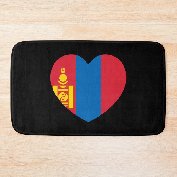Item preview, Mongolia Flag Heart MN designed and sold by shitpostee.