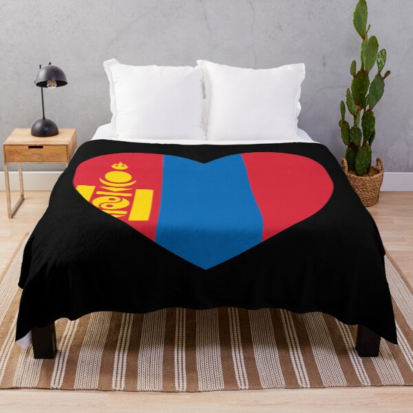 Item preview, Mongolia Flag Heart MN designed and sold by shitpostee.
