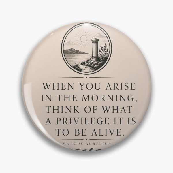 Item preview, Marcus Aurelius Quote | Think of What a Privilege It Is to Be Alive | Stoicism designed and sold by TheQuietMind.