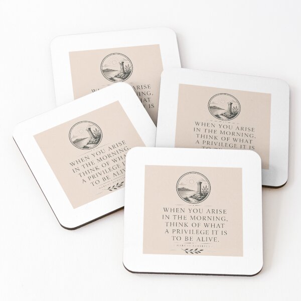 Item preview, Marcus Aurelius Quote | Think of What a Privilege It Is to Be Alive | Stoicism designed and sold by TheQuietMind.