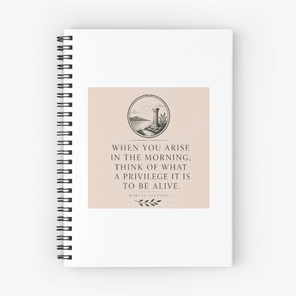 Item preview, Marcus Aurelius Quote | Think of What a Privilege It Is to Be Alive | Stoicism designed and sold by TheQuietMind.