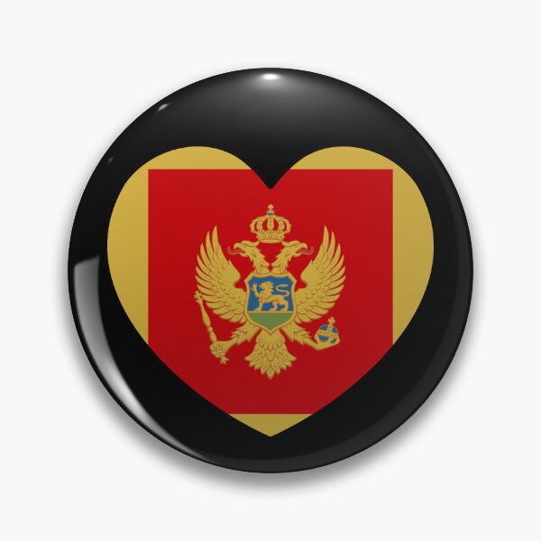 Item preview, Montenegro Flag Heart ME designed and sold by shitpostee.