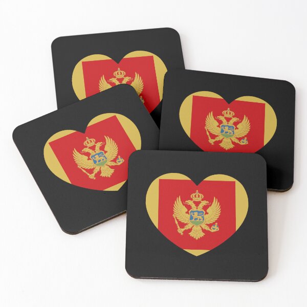 Item preview, Montenegro Flag Heart ME designed and sold by shitpostee.