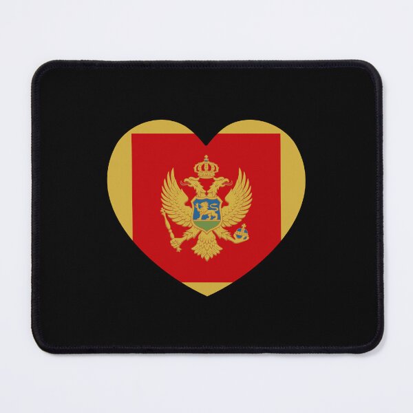 Item preview, Montenegro Flag Heart ME designed and sold by shitpostee.