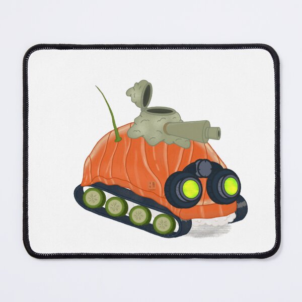 Item preview, The Sushi Tank Funny Salmon Nigiri Military Vehicle Graphic designed and sold by Shoaibstudio.