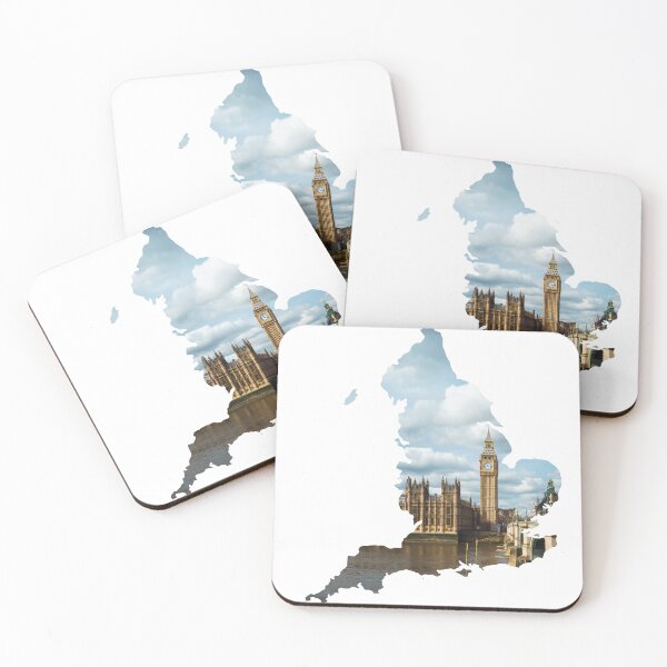 Item preview, England Map Big Ben Elizabeth Tower Houses of Parliament Silhouette designed and sold by Maroan93.