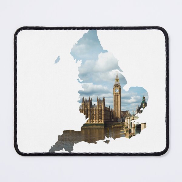 Item preview, England Map Big Ben Elizabeth Tower Houses of Parliament Silhouette designed and sold by Maroan93.