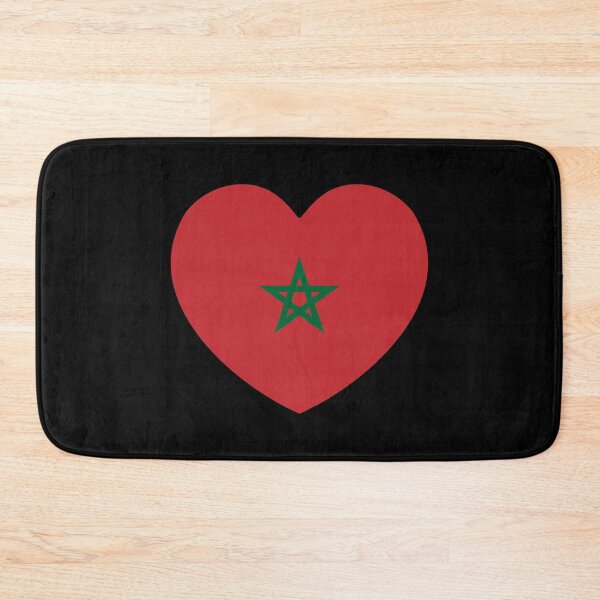 Item preview, Morocco Flag Heart MA designed and sold by shitpostee.