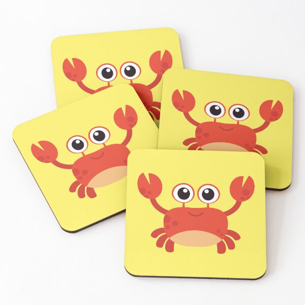 Item preview, Cute Red Crab Cute Cartoon Crab Sea Animal designed and sold by SolutionsArt.