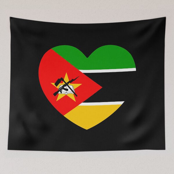 Item preview, Mozambique Flag Heart MZ designed and sold by shitpostee.