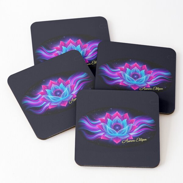 Item preview, Aurora Eklipsa - Neon Cosmic Lotus designed and sold by Duoluminis-luminko.