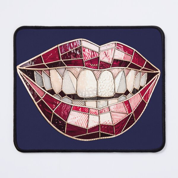 Item preview, Stained Glass Lips Smile Mosaic Art designed and sold by asudesign.