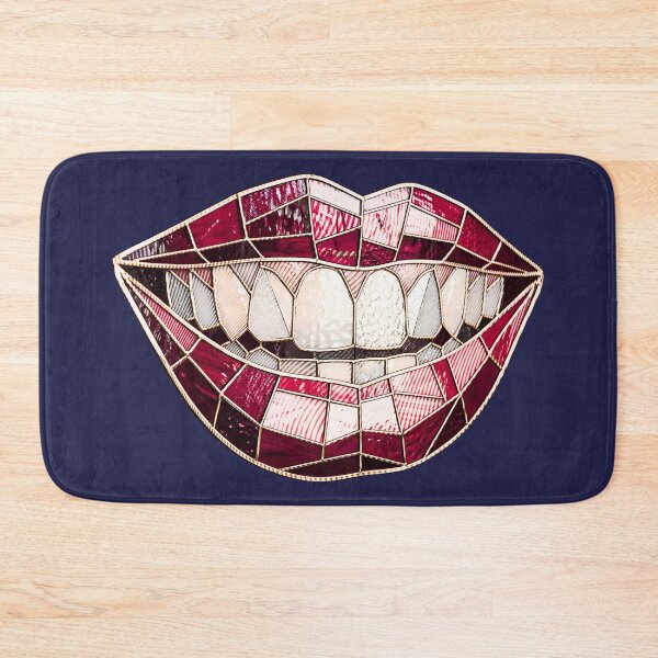 Item preview,  Stained Glass Lips Smile Mosaic Art designed and sold by asudesign.