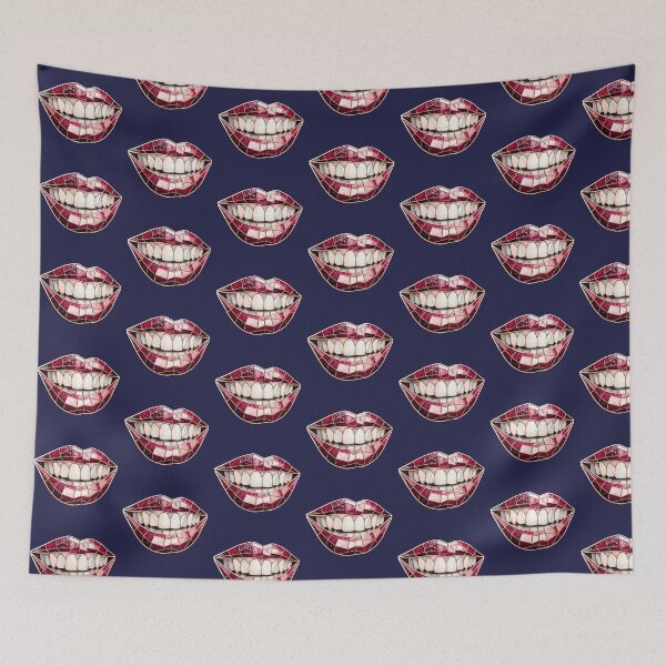 Item preview,  Stained Glass Lips Smile Mosaic Art designed and sold by asudesign.