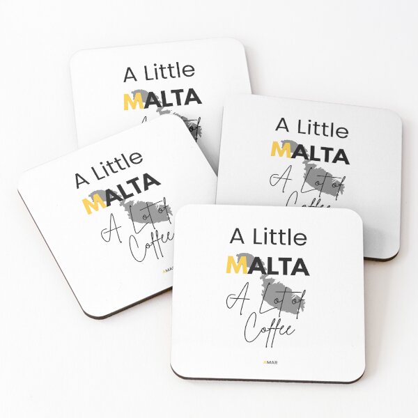 Item preview, A Little Malta, A Lot of Coffee | Funny Malta Coffee Lover Gift designed and sold by amarprints.