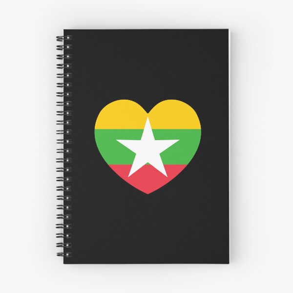 Item preview, Myanmar Flag Heart MM designed and sold by shitpostee.