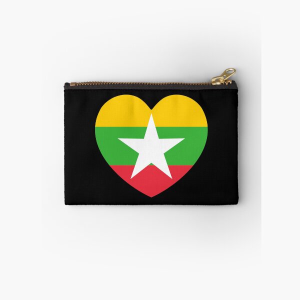 Item preview, Myanmar Flag Heart MM designed and sold by shitpostee.