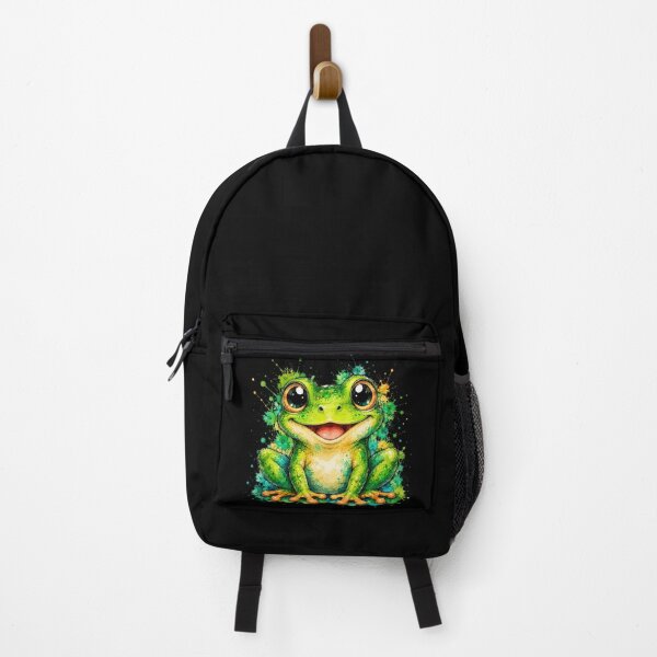 Item preview, Kawaii Tree Frog Watercolor Art – Cute Colorful Animal Illustration designed and sold by ColorSplash123.