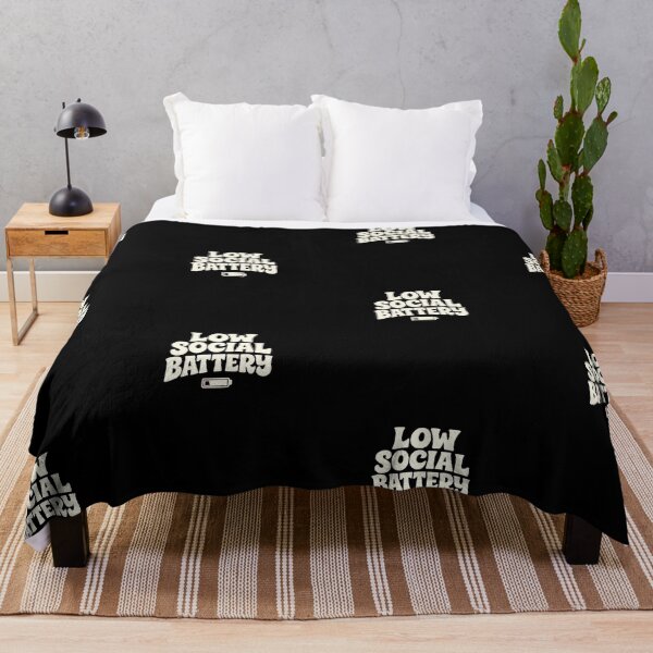 Item preview, Low Social Battery Funny Introvert Quote Retro Typography Design designed and sold by Nawi32.