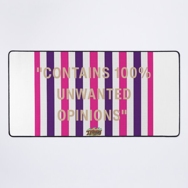 Item preview, Contains 100 Percent Unwanted Opinions - Funny Pink Stripe designed and sold by lifrary365.