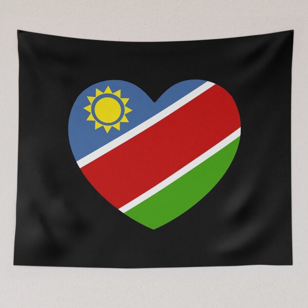 Item preview, Namibia Flag Heart NA designed and sold by shitpostee.