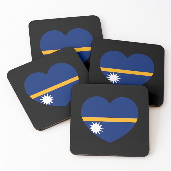 Item preview, Nauru Flag Heart NR designed and sold by shitpostee.