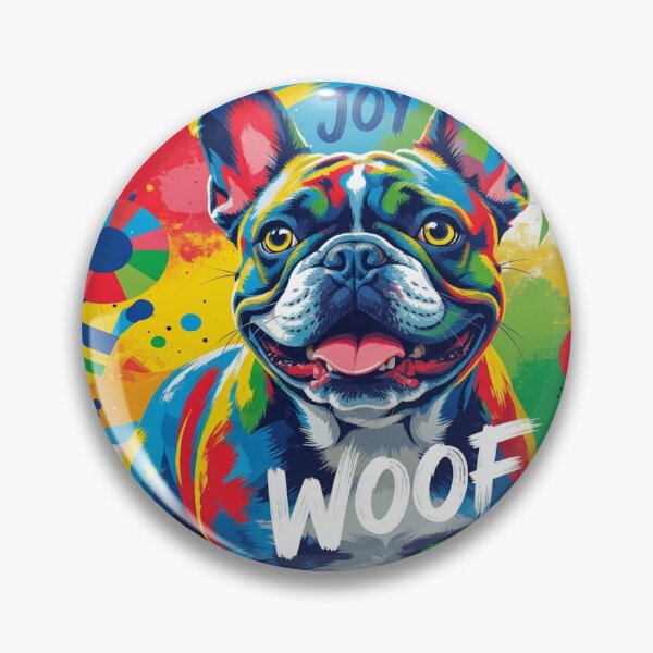 Item preview, Love Joy Woof – Colorful French Bulldog Pop Art designed and sold by cipoprimo.