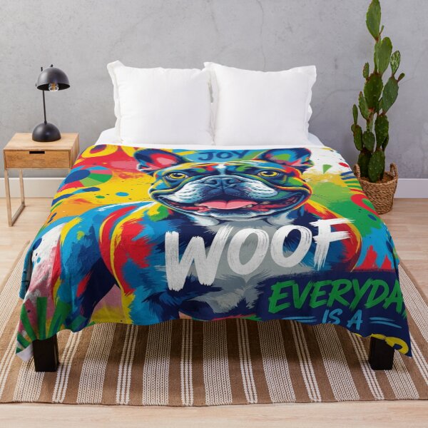 Item preview, Love Joy Woof – Colorful French Bulldog Pop Art designed and sold by cipoprimo.