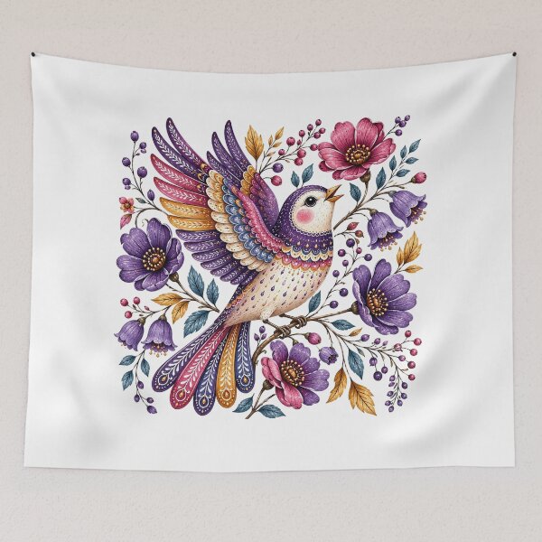 Item preview, Scandinavian Folk Bird designed and sold by PetalGarden.