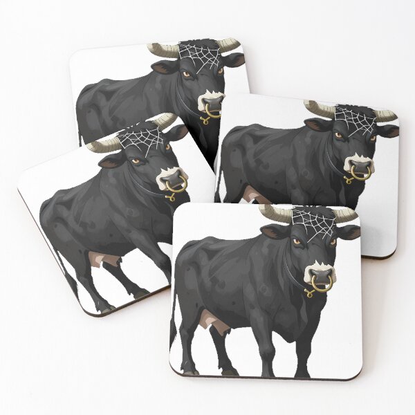 Item preview, Gothic Taurus Deadpan Cow designed and sold by IllumeInk.