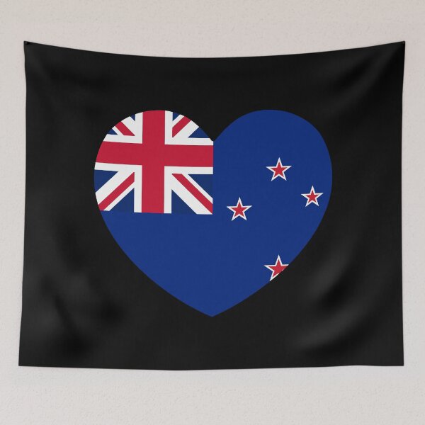 Item preview, New Zealand Flag Heart NZ designed and sold by shitpostee.