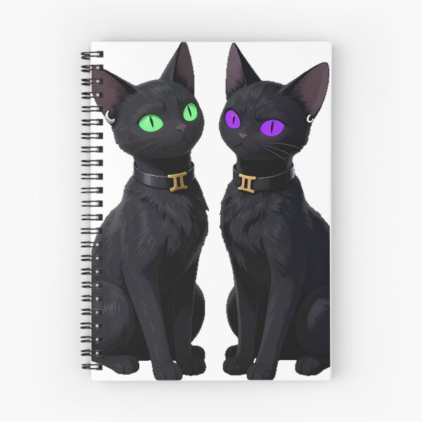 Item preview, Gothic Gemini Two-Headed Cat designed and sold by IllumeInk.