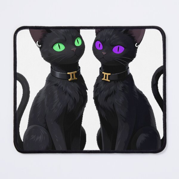 Item preview, Gothic Gemini Two-Headed Cat designed and sold by IllumeInk.
