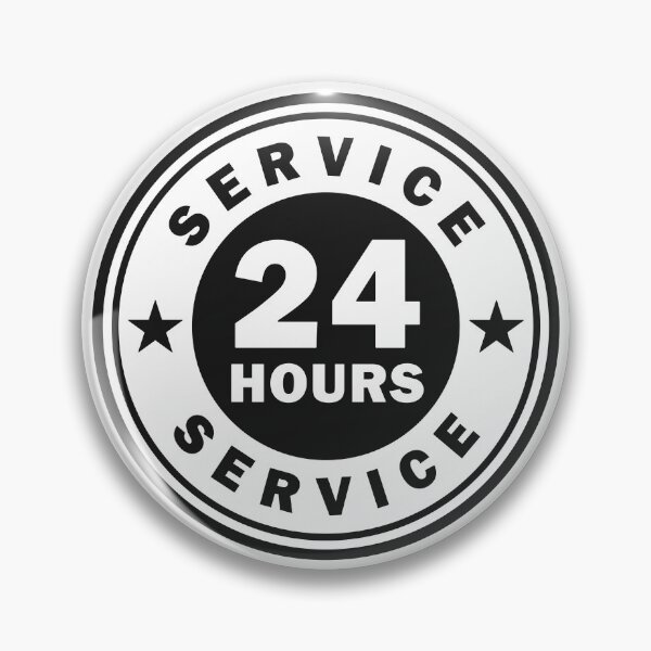 Item preview, 24/7 Service Circle Icon Symbol designed and sold by VectorForge Studio.