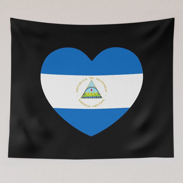 Item preview, Nicaragua Flag Heart NI designed and sold by shitpostee.
