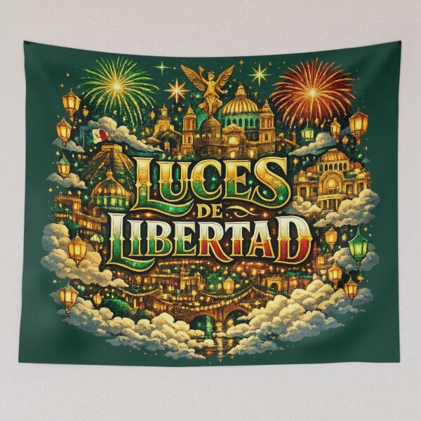 Item preview, Luces De Libertad Mexican Independence Day Lantern City Celebration Design designed and sold by irfanshikh.