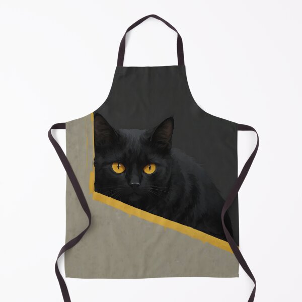 Item preview, Shadow Cat with Glowing Golden Eyes designed and sold by KiraChie.