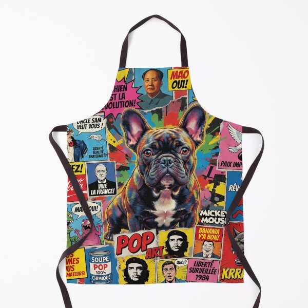 Item preview, French Bulldog Pop Culture Collage – Bold Retro Comic Art designed and sold by cipoprimo.