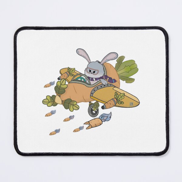 Item preview, Captain Fluffy Bunny Funny Carrot Rocket Fighter Jet Design designed and sold by Shoaibstudio.